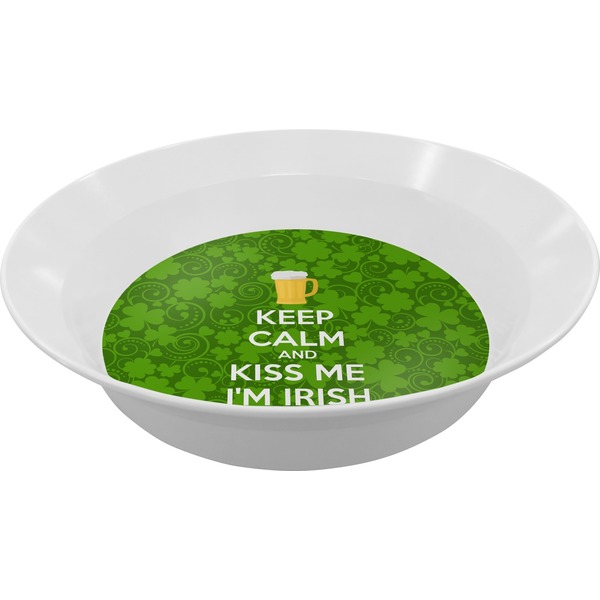 Custom Kiss Me I'm Irish Melamine Bowl - 12 oz (Personalized)