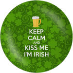 Kiss Me I'm Irish Melamine Salad Plate - 8" (Personalized)