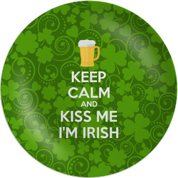 Kiss Me I'm Irish Melamine Plate (Personalized)