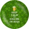 Kiss Me I'm Irish Melamine Plate (Personalized)