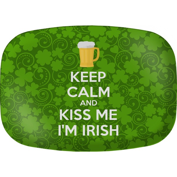 Custom Kiss Me I'm Irish Melamine Platter (Personalized)