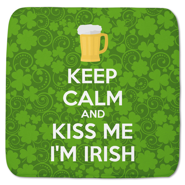 Custom Kiss Me I'm Irish Memory Foam Bath Mat - 48"x48" (Personalized)