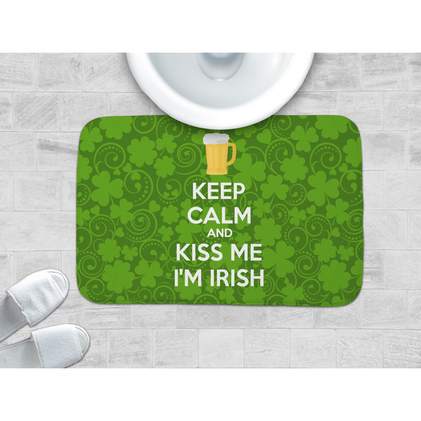 Kiss Me I'm Irish Memory Foam Bath Mat - LIFESTYLE 34x21