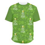 Kiss Me I'm Irish Men's Crew T-Shirt - 2X Large (Personalized)
