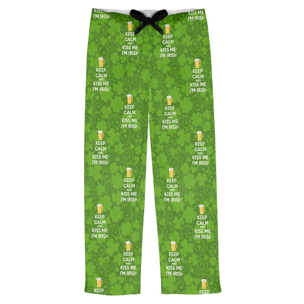 Custom Kiss Me I'm Irish Mens Pajama Pants (Personalized)