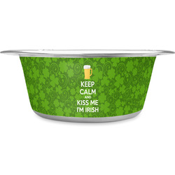 Kiss Me I'm Irish Stainless Steel Dog Bowl - Small (Personalized)