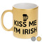 Kiss Me I'm Irish Metallic Mugs