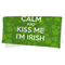 Kiss Me I'm Irish Microfiber Dish Rag - FOLDED (half)