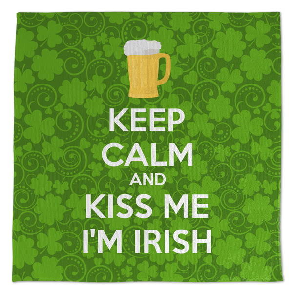 Custom Kiss Me I'm Irish Microfiber Dish Towel