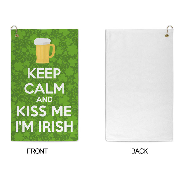 Kiss Me I'm Irish Microfiber Golf Towels - APPROVAL