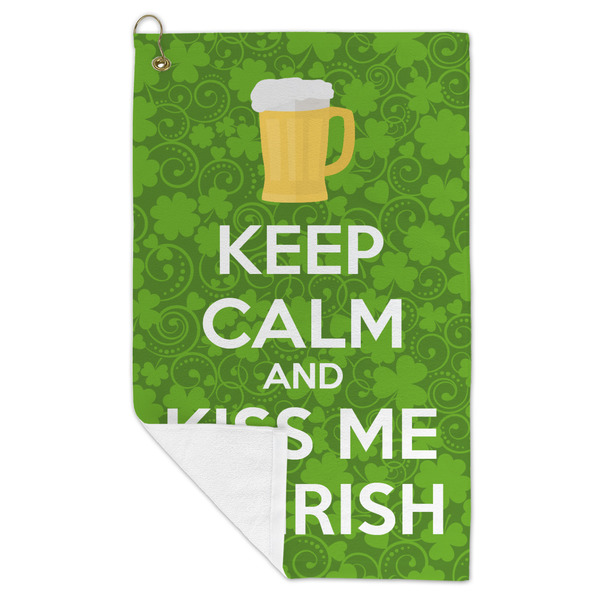 Kiss Me I'm Irish Microfiber Golf Towels - FOLD