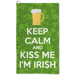 Kiss Me I'm Irish Microfiber Golf Towel - Large