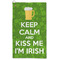 Kiss Me I'm Irish Microfiber Golf Towels - FRONT