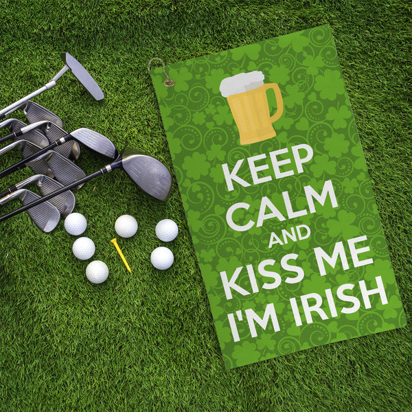 Kiss Me I'm Irish Microfiber Golf Towels - LIFESTYLE