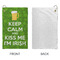 Kiss Me I'm Irish Microfiber Golf Towels - Small - APPROVAL