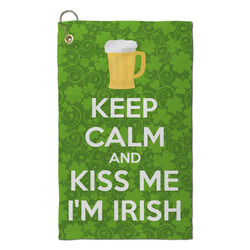 Kiss Me I'm Irish Microfiber Golf Towel - Small