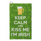 Kiss Me I'm Irish Microfiber Golf Towels - Small - FRONT