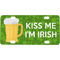 Kiss Me I'm Irish Mini License Plate