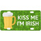 Kiss Me I'm Irish Mini/Bicycle License Plate