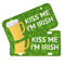 Kiss Me I'm Irish Mini License Plates - MAIN (4 and 2 Holes)