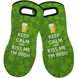 Kiss Me I'm Irish Neoprene Oven Mitts - Set of 2