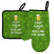 Kiss Me I'm Irish Left Oven Mitt & Pot Holder Set
