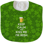 Kiss Me I'm Irish Velour Baby Bib