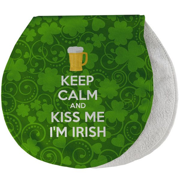 Custom Kiss Me I'm Irish Burp Pad - Velour