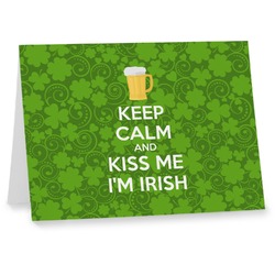 Kiss Me I'm Irish Note cards (Personalized)
