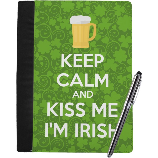Custom Kiss Me I'm Irish Notebook Padfolio - Large