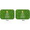Kiss Me I'm Irish Octagon Placemat - Double Print Front and Back