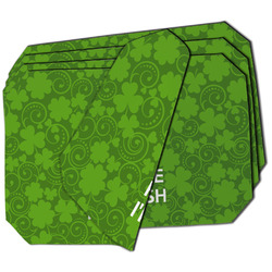 Kiss Me I'm Irish Dining Table Mat - Octagon - Set of 4 (Double-SIded)