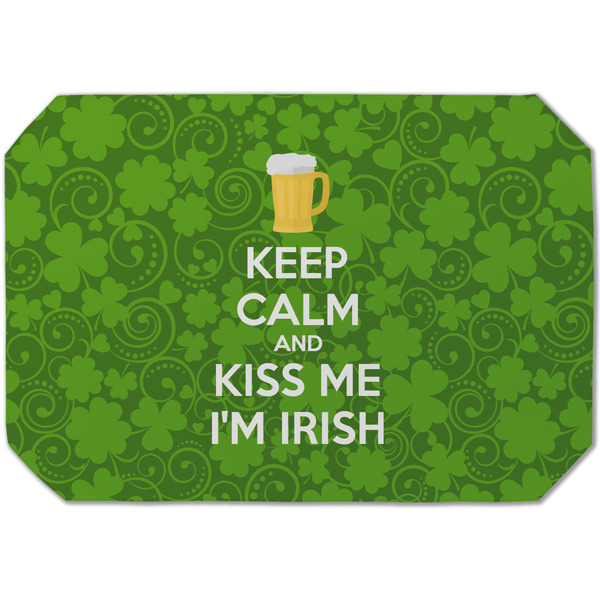 Custom Kiss Me I'm Irish Dining Table Mat - Octagon (Single-Sided)