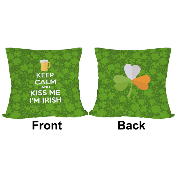 Kiss Me I'm Irish Outdoor Pillow - 16x16
