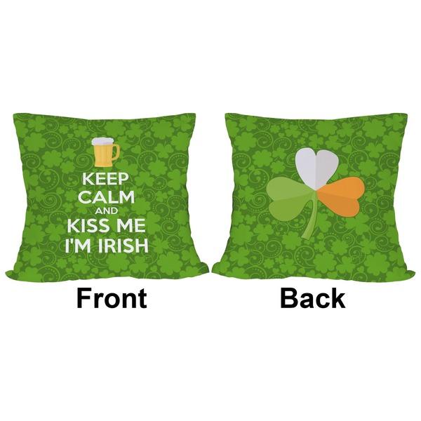 Kiss Me I'm Irish Outdoor Pillow - 18x18