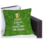Kiss Me I'm Irish Outdoor Pillow - 18" (Personalized)