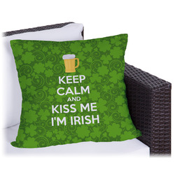 Kiss Me I'm Irish Outdoor Pillow (Personalized)