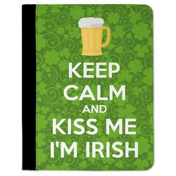 Kiss Me I'm Irish Padfolio Clipboard - Large