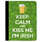 Kiss Me I'm Irish Padfolio Clipboards - Large - FRONT