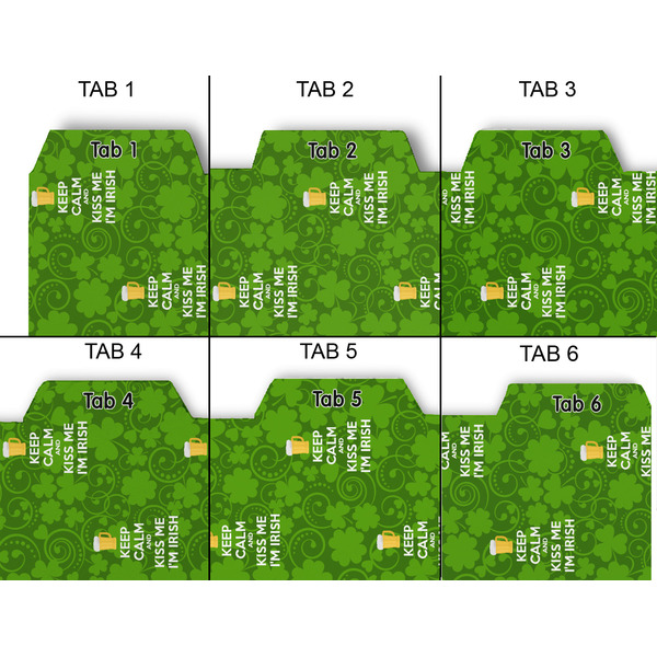 Kiss Me I'm Irish Page Dividers - Set of 6 - Approval