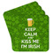 Kiss Me I'm Irish Paper Coasters - Front/Main