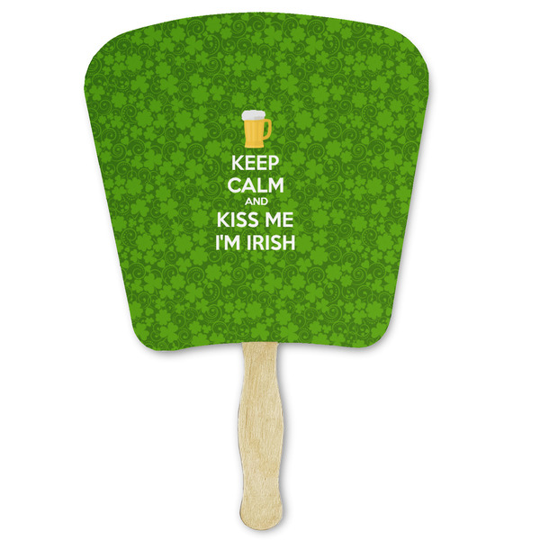 Custom Kiss Me I'm Irish Paper Fan