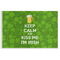 Kiss Me I'm Irish Disposable Paper Placemat - Front View