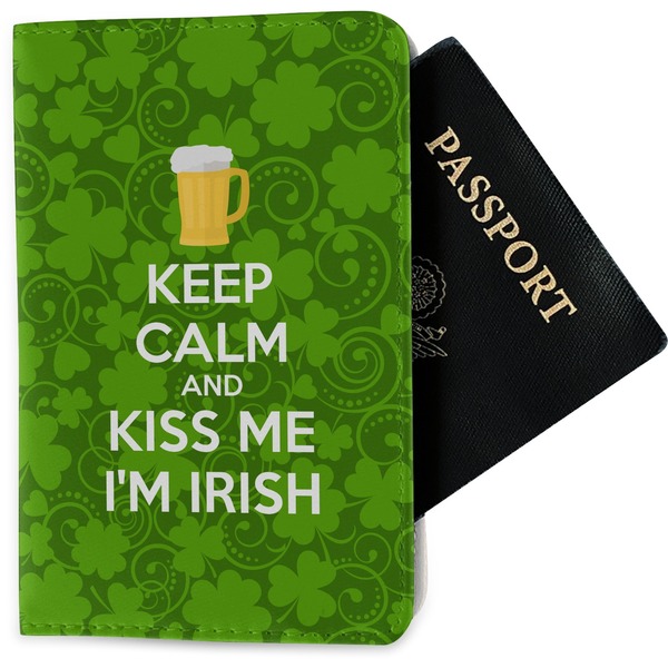 Custom Kiss Me I'm Irish Passport Holder - Fabric (Personalized)