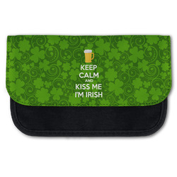 Kiss Me I'm Irish Canvas Pencil Case
