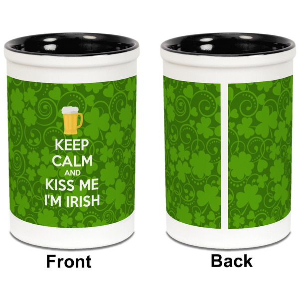 Kiss Me I'm Irish Pencil Holder - Black - approval