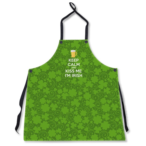 Custom Kiss Me I'm Irish Apron Without Pockets