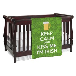 Kiss Me I'm Irish Baby Blanket (Personalized)