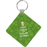 Kiss Me I'm Irish Diamond Plastic Keychain