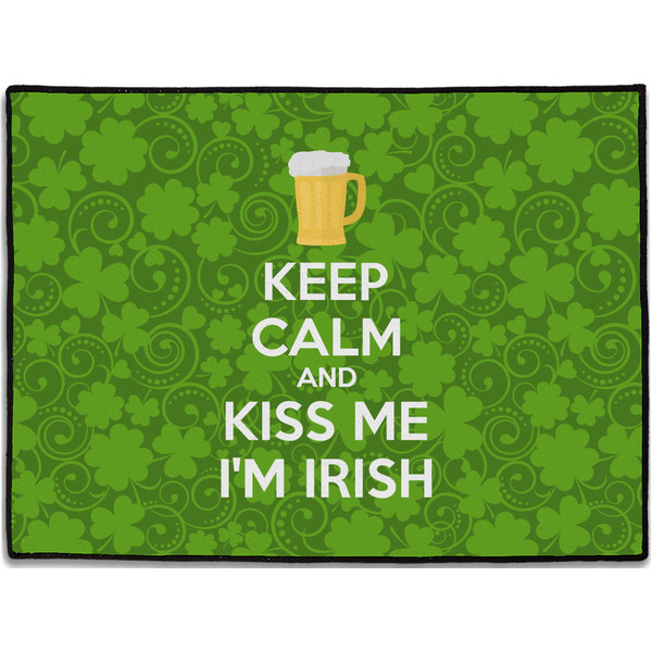 Custom Kiss Me I'm Irish Door Mat - 24"x18" (Personalized)